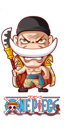 [2436x1125]白胡子 海贼王 卡通 四皇 苹果手机动漫壁纸图片