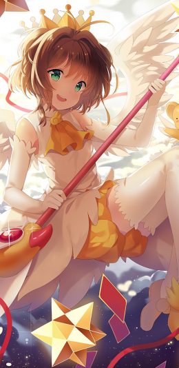 [2436x1125]百变小樱 小可 库洛牌 动画 苹果手机动漫壁纸图片