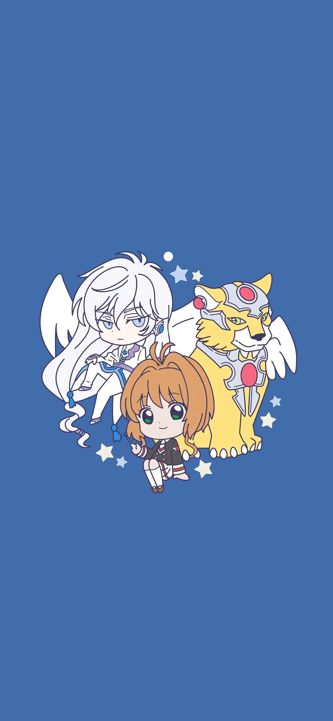 [2436×1125]百变小樱 月 可可 日漫 魔法库洛牌 苹果手机动漫壁纸图片