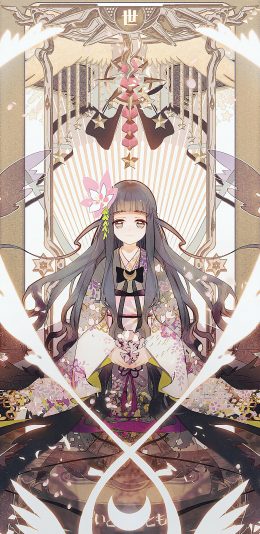 [2436x1125]百变小樱 知世 库洛牌 苹果手机动漫壁纸图片