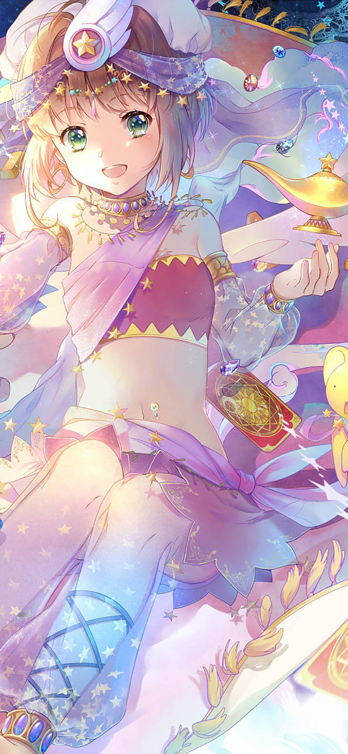 [2436×1125]百变小樱 魔卡少女樱 动画 苹果手机动漫壁纸图片