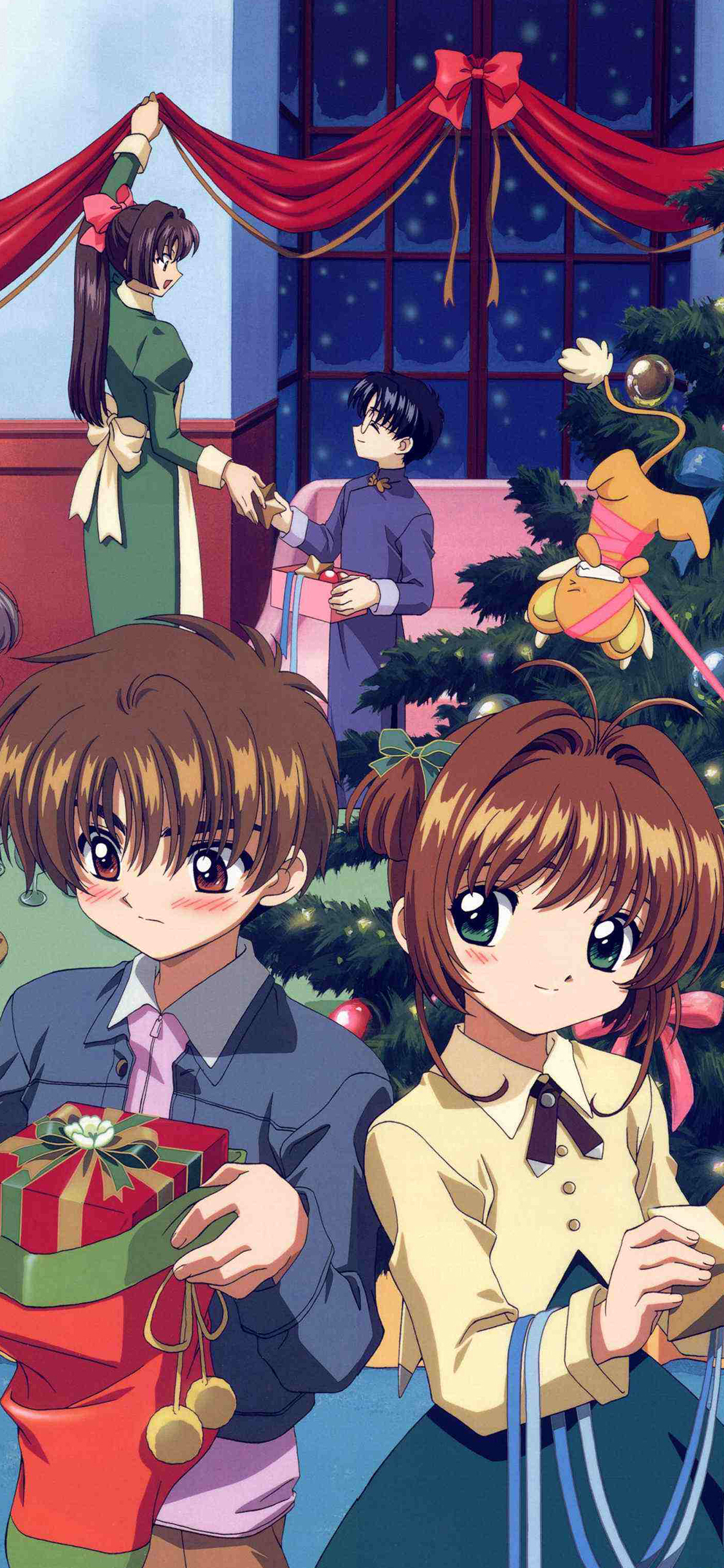 [2436×1125]百变小樱 魔卡少女樱 漫画 圣诞 苹果手机动漫壁纸图片