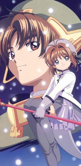 [2436x1125]百变小樱 魔卡少女樱 漫画 权杖 小可 苹果手机动漫壁纸图片