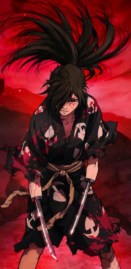 [2436x1125]百鬼丸 手冢治虫 漫画 日本 苹果手机动漫壁纸图片