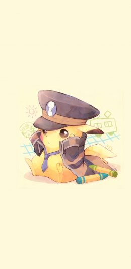 [2436x1125]皮卡丘 动画 手绘 可爱 创意 苹果手机动漫壁纸图片