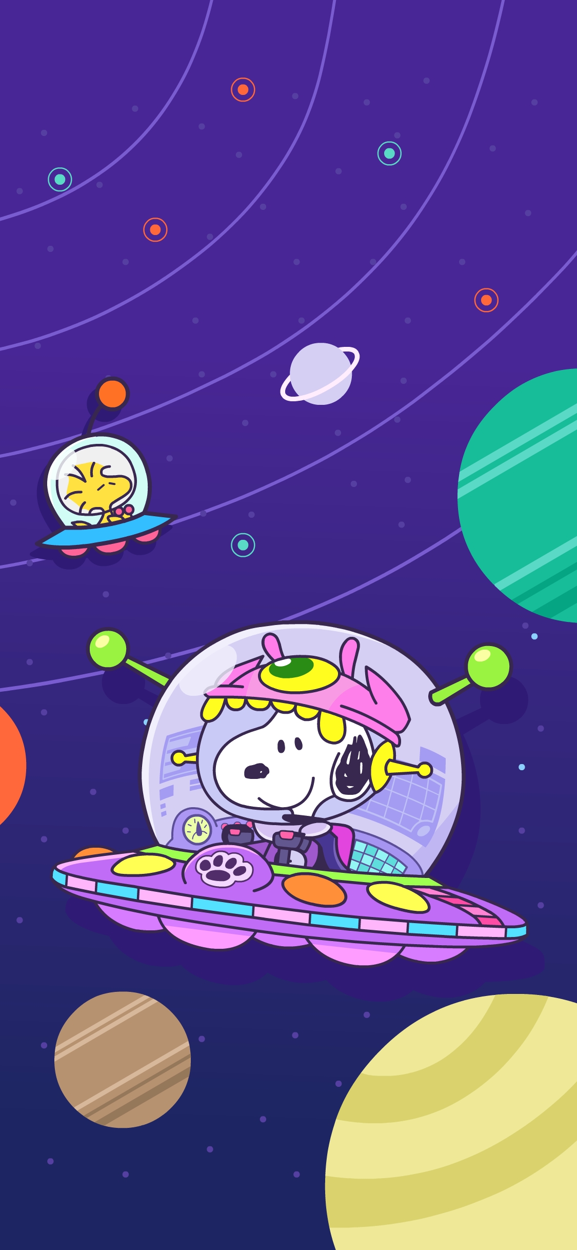 [2436×1125]皮卡丘 飞行 宇宙 动画 苹果手机动漫壁纸图片