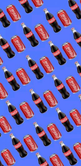 [2436x1125]碳酸 饮料 可口可乐 平铺 苹果手机动漫壁纸图片