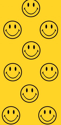 [2436x1125]笑脸 CHINATOWN MARKET 黄色 表情 品牌 平铺 苹果手机动漫壁纸图片