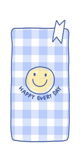 [2436x1125]笑脸 happy every day 表情 苹果手机动漫壁纸图片