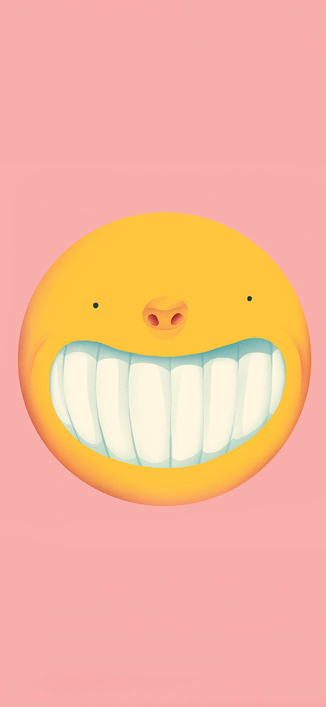 [2436×1125]笑脸 动漫 卡通 创意 苹果手机动漫壁纸图片