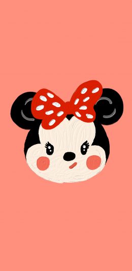 [2436x1125]米奇 米妮 蝴蝶结 迪士尼 苹果手机动漫壁纸图片