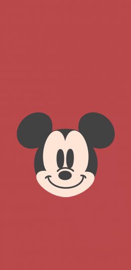 [2436x1125]米奇 迪士尼 红 头像 苹果手机动漫壁纸图片