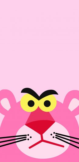 [2436x1125]粉红顽皮豹 卡通 动画 可爱 大头 苹果手机动漫壁纸图片