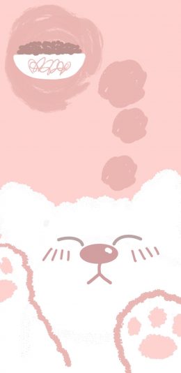 [2436x1125]粉色 少女心 猫咪 猫爪 可爱 苹果手机动漫壁纸图片