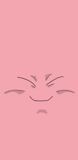 [2436x1125]粉色背景 简笔画表情 苹果手机动漫壁纸图片