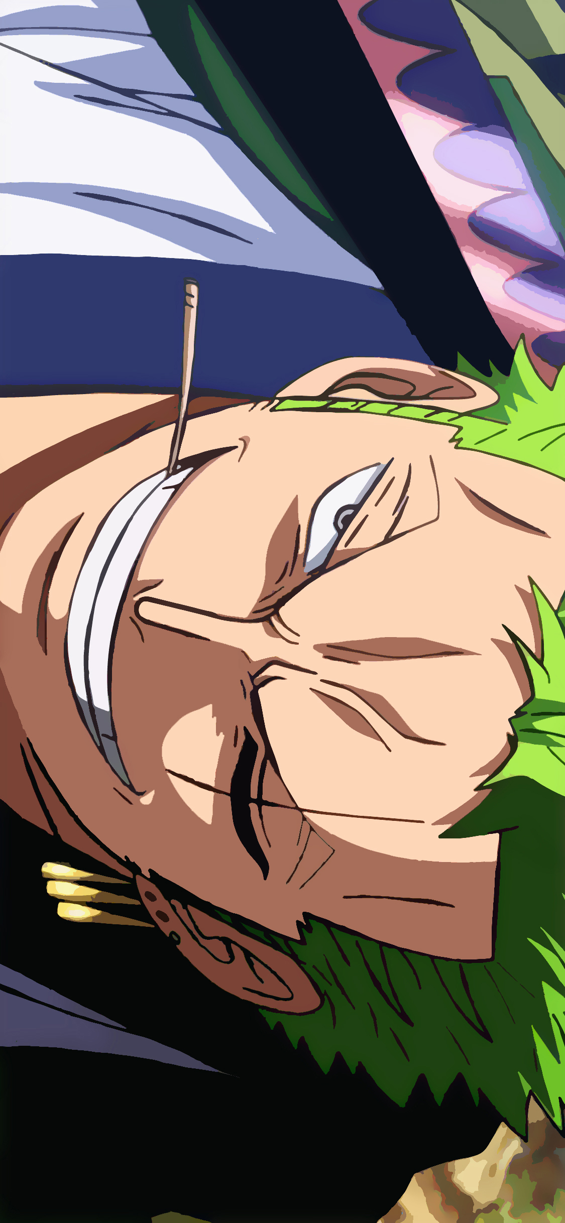 [2436×1125]索隆 海贼王 日本 漫画 苹果手机动漫壁纸图片