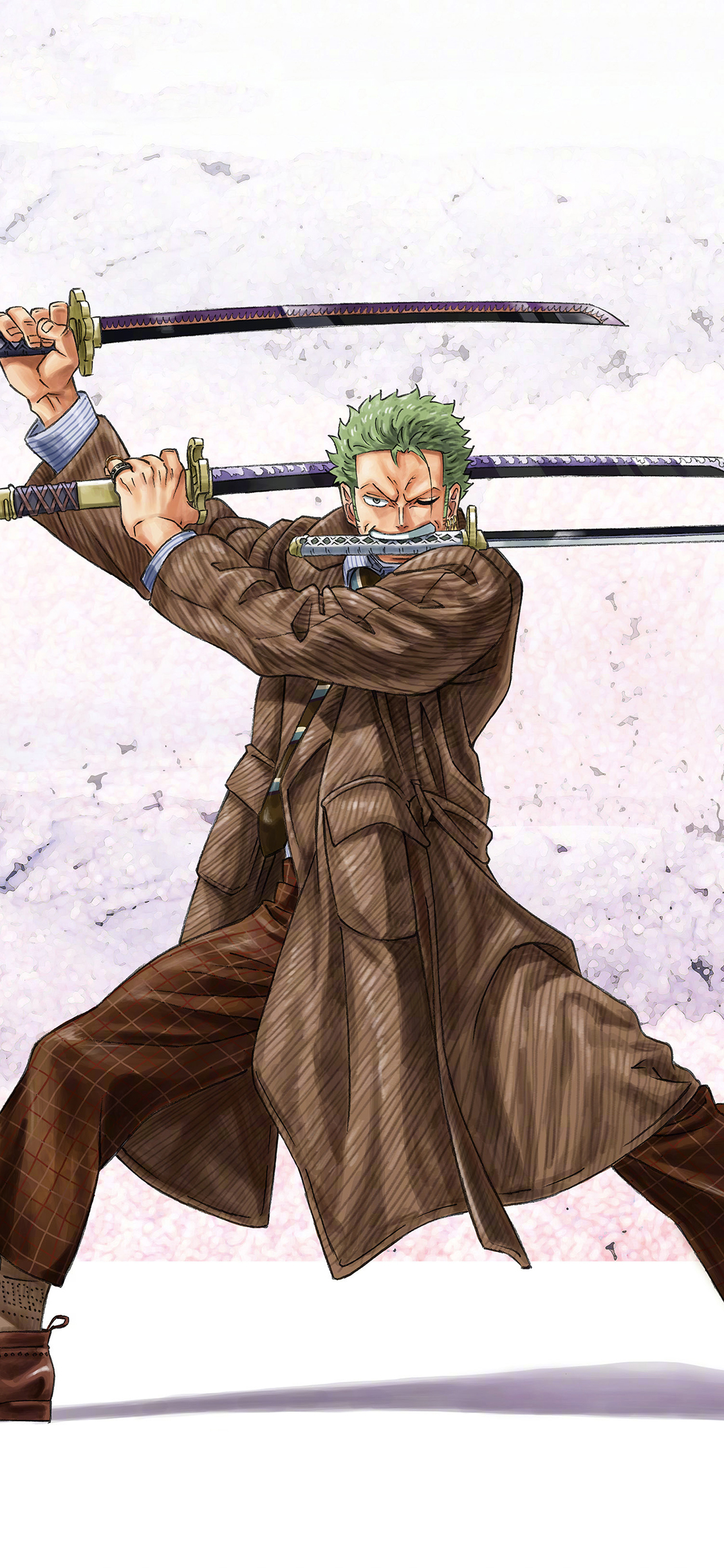 [2436×1125]索隆 海贼王 潮服 漫画 动画 苹果手机动漫壁纸图片