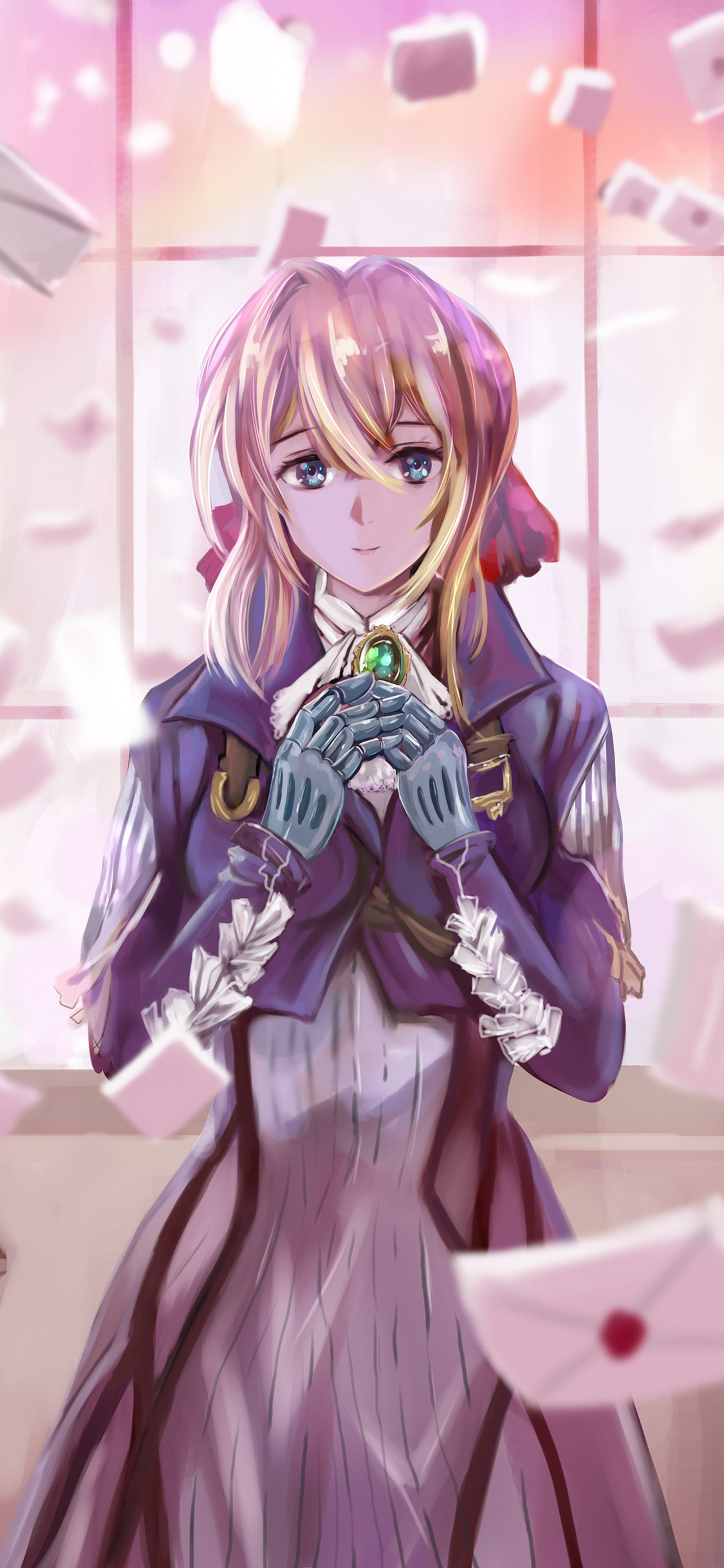 [2436×1125]紫罗兰的永恒花园 薇尔莉特·伊芙加登 动画 漫画 苹果手机动漫壁纸图片