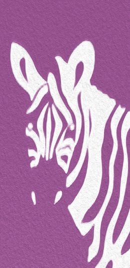 [2436x1125]紫色背景 条纹 斑马 苹果手机动漫壁纸图片