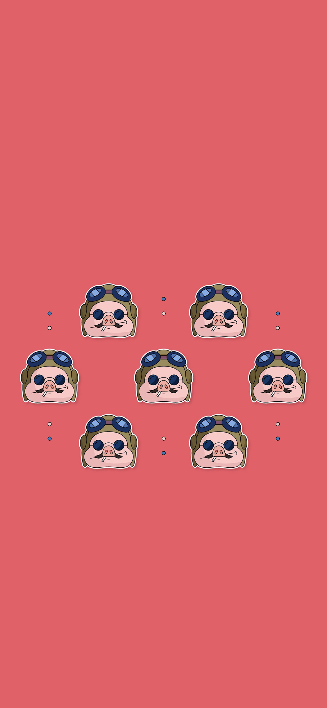 [2436×1125]红猪 动画 宫崎骏 粉色 日本 苹果手机动漫壁纸图片