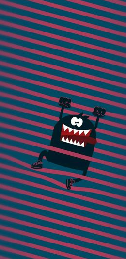 [2436x1125]线条 卡通 萌物 可爱 苹果手机动漫壁纸图片