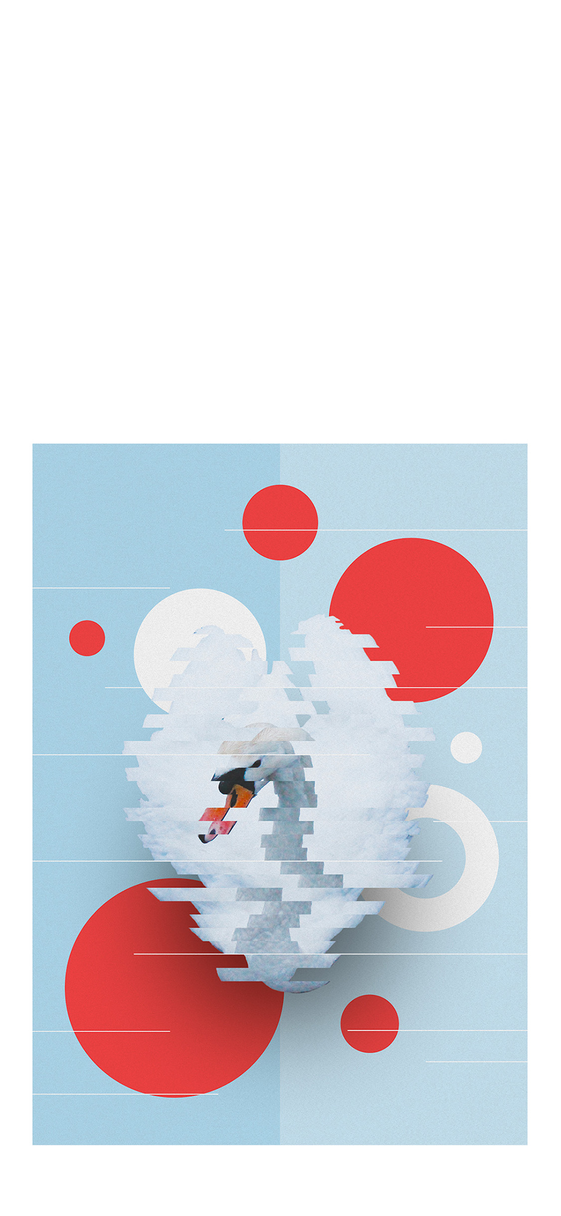 [2436×1125]结构 封面 天鹅 切割 设计 苹果手机动漫壁纸图片