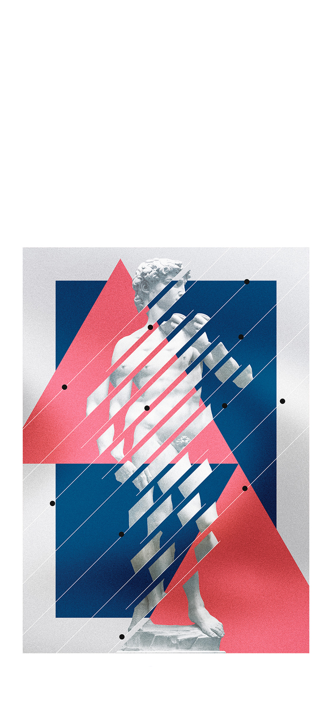 [2436×1125]结构 封面 石膏像 切割 设计 苹果手机动漫壁纸图片