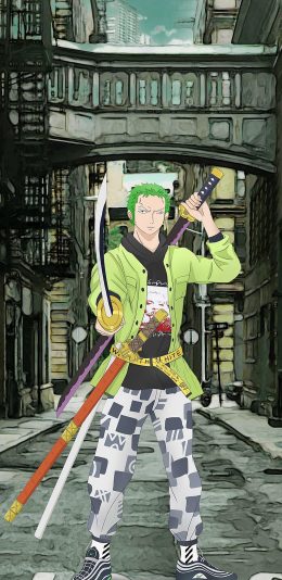 [2436x1125]罗罗诺亚·索隆 海贼王 漫画 日本 苹果手机动漫壁纸图片