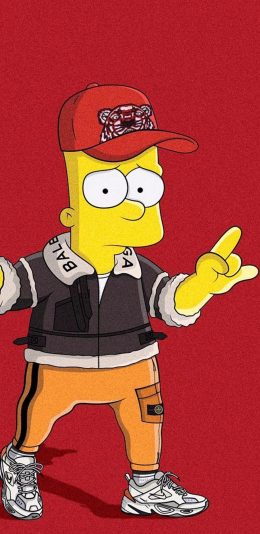 [2436x1125]美国 动漫 辛普森 潮流 苹果手机动漫壁纸图片