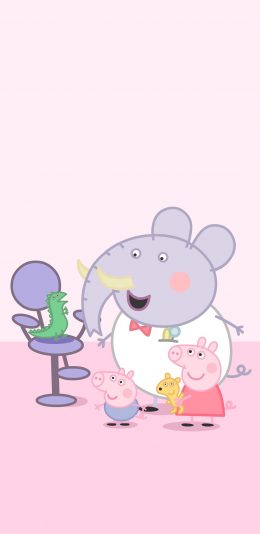 [2436x1125]美国 动画 小猪佩奇 启智 苹果手机动漫壁纸图片