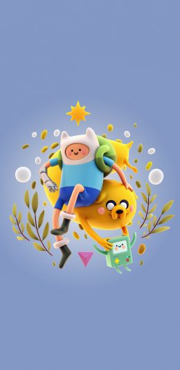 [2436x1125]美国 动画 探险活宝 杰克 芬恩 苹果手机动漫壁纸图片