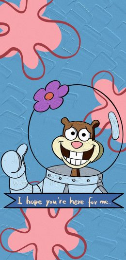 [2436x1125]美国 动画 海绵宝宝 珊迪 （取自微博：时间偏好） 苹果手机动漫壁纸图片