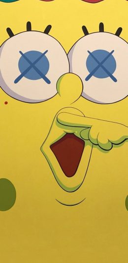 [2436x1125]美国 动画 海绵宝宝与派大星 苹果手机动漫壁纸图片