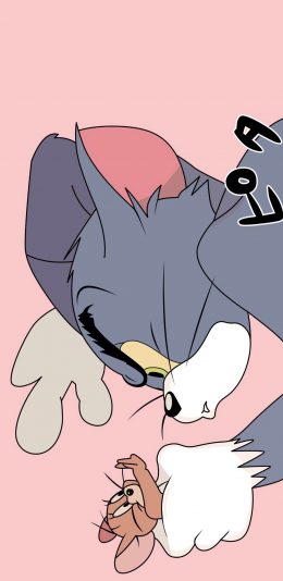 [2436x1125]美国 动画 猫和老鼠 Tom and Jerry 苹果手机动漫壁纸图片