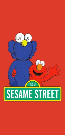 [2436x1125]美国 动画 芝麻街 sesame street 苹果手机动漫壁纸图片
