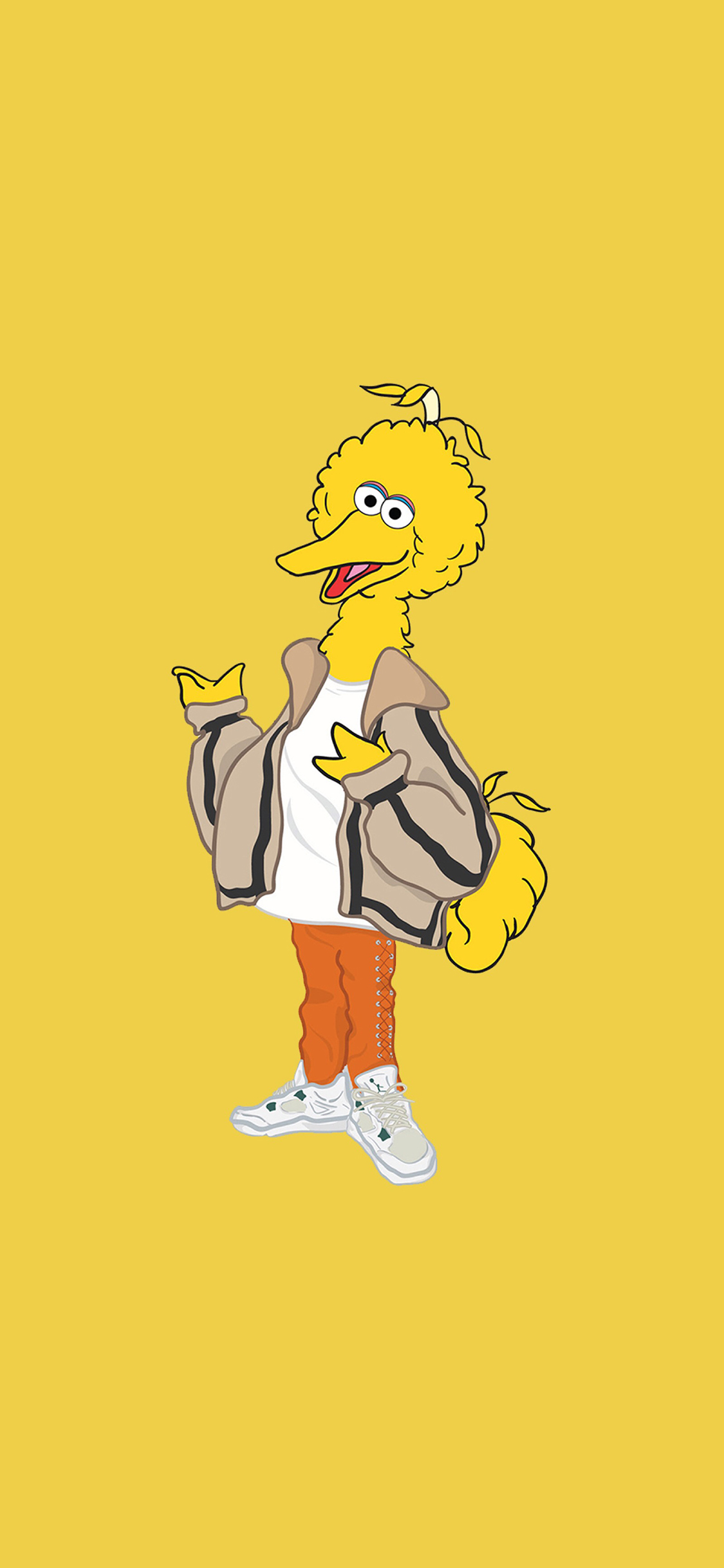 [2436×1125]美国 动画 芝麻街 大鸟 苹果手机动漫壁纸图片