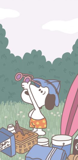 [2436x1125]美国 动画 花生漫画 史努比 苹果手机动漫壁纸图片