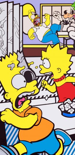 [2436x1125]美国 动画 辛普森一家 苹果手机动漫壁纸图片