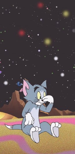 [2436x1125]美国 动画片 猫和老师 汤姆猫 苹果手机动漫壁纸图片