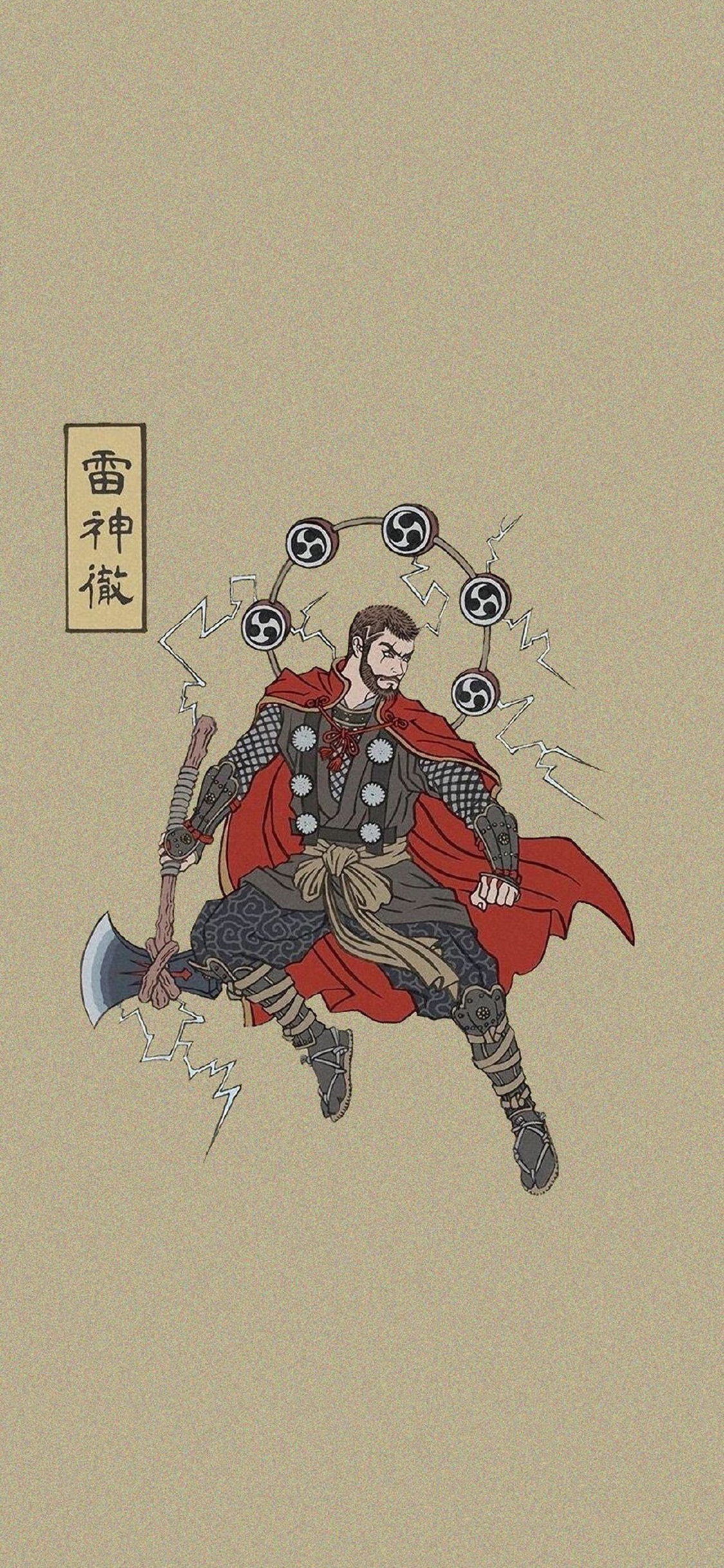 [2436×1125]美国 漫威 复仇者联盟 雷神 苹果手机动漫壁纸图片