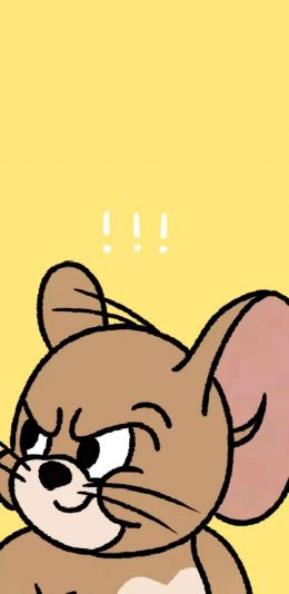 [2436x1125]美国 猫和老鼠 杰瑞 Jerry 苹果手机动漫壁纸图片