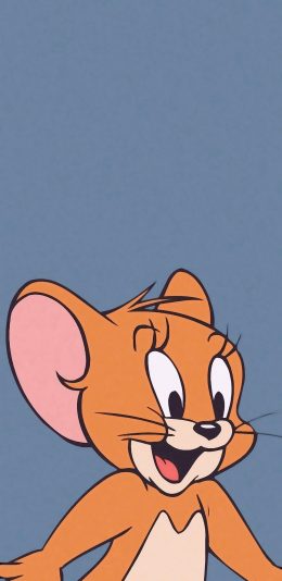 [2436x1125]美国 猫和老鼠 杰瑞鼠 Jerry 苹果手机动漫壁纸图片