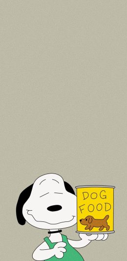 [2436x1125]美国 花生漫画 史努比 dog food 苹果手机动漫壁纸图片