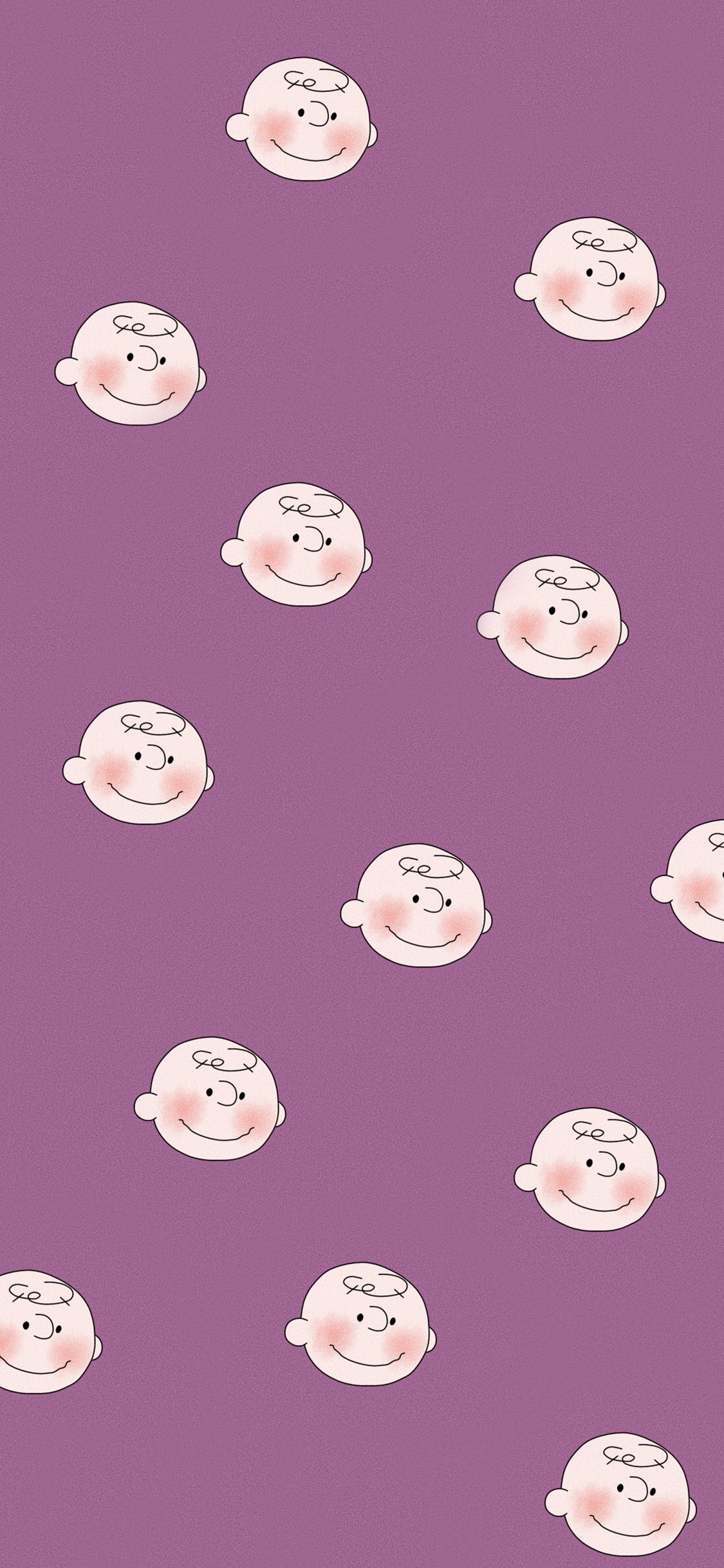 [2436×1125]美国 花生漫画 史努比 查理布朗 平铺 苹果手机动漫壁纸图片