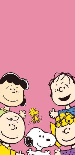 [2436x1125]美国 花生漫画 史努比 查理布朗一家 苹果手机动漫壁纸图片