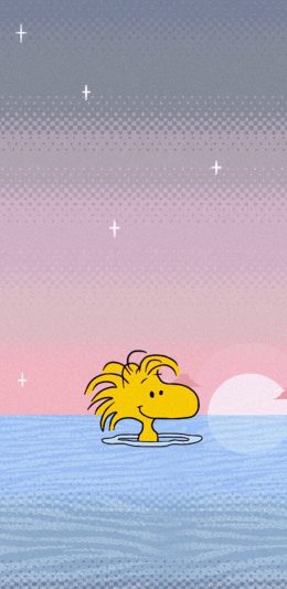 [2436x1125]美国 花生漫画 史努比 胡涂塌客 woodstock 苹果手机动漫壁纸图片