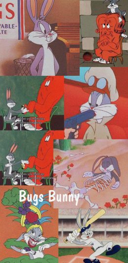 [2436x1125]美国 迪士尼 动画 兔八哥 bugs Bunny 苹果手机动漫壁纸图片