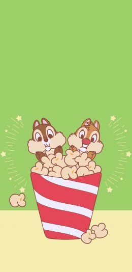 [2436x1125]美国 迪士尼 松鼠 奇奇蒂蒂 苹果手机动漫壁纸图片