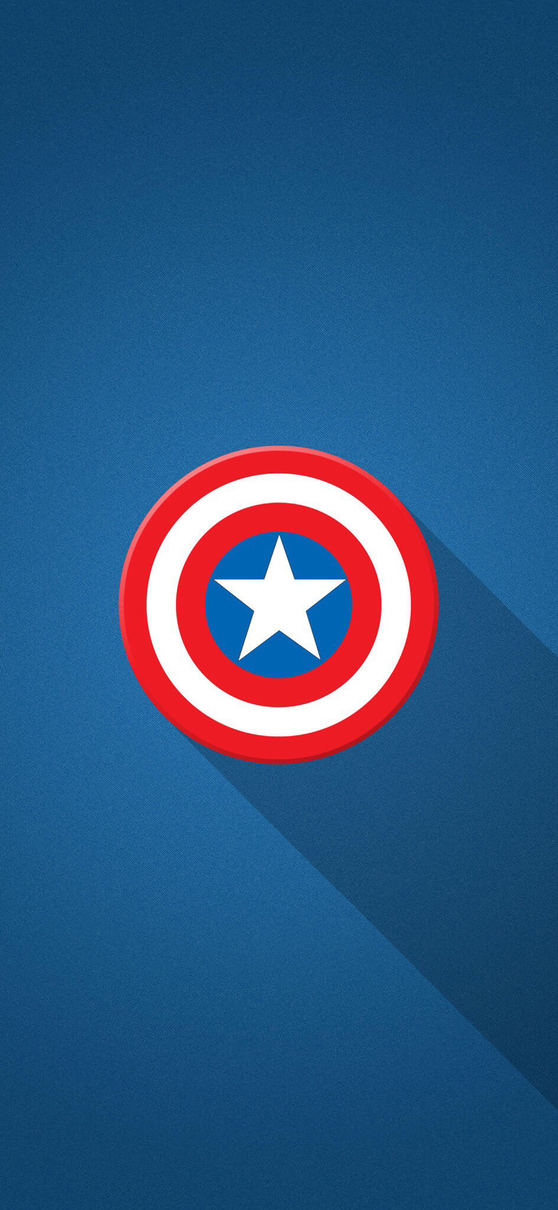 [2436×1125]美国队长 标志 五角 没 英雄 苹果手机动漫壁纸图片