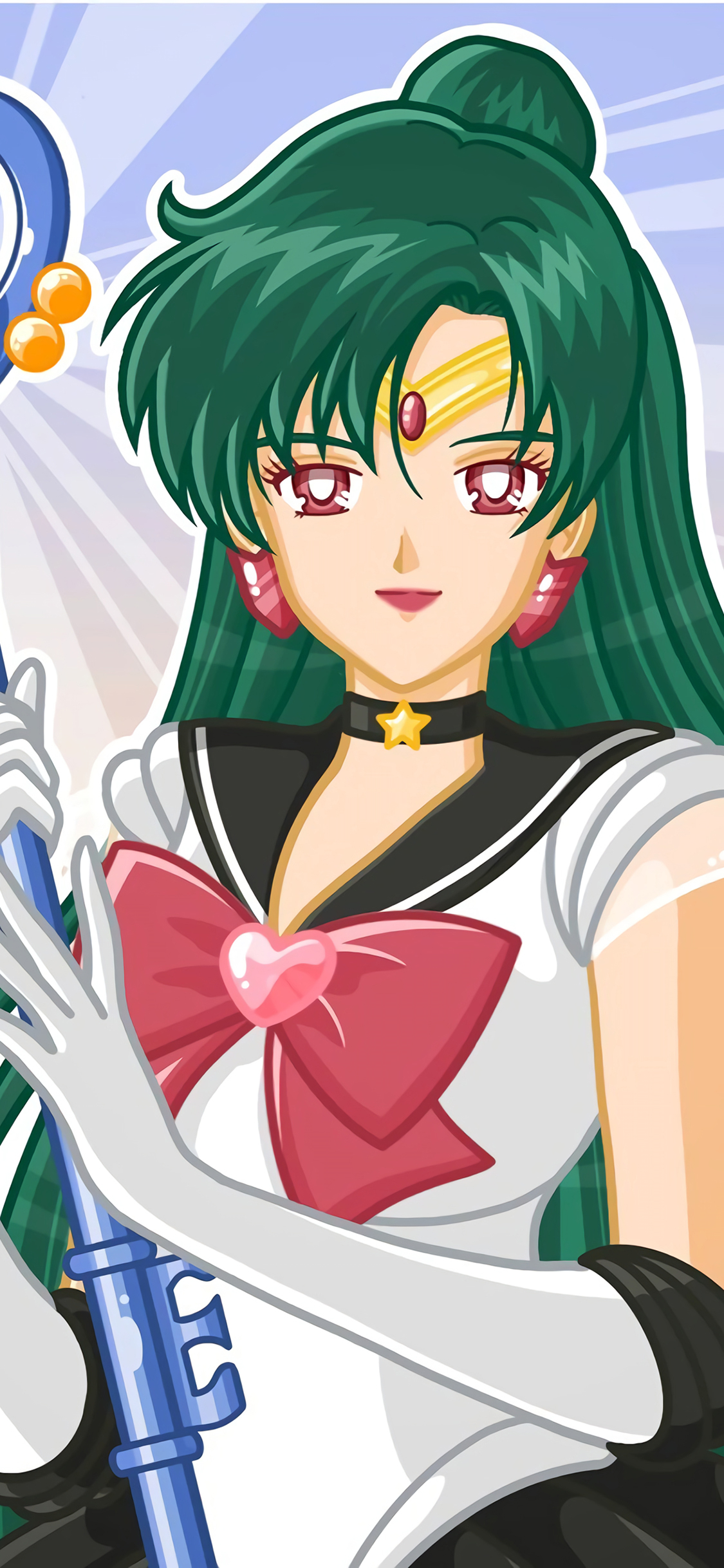 [2436×1125]美少女战士 冥王雪奈 水手冥王星 动画 苹果手机动漫壁纸图片